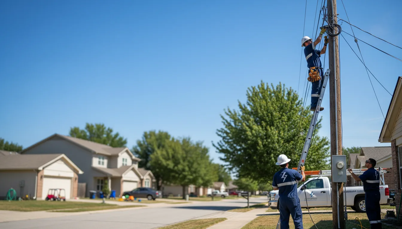 Residential electrician providing installation services in Bovey, MN